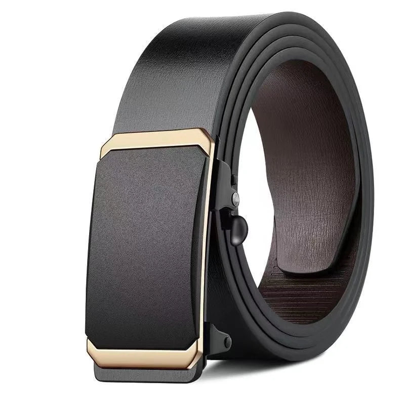 DRAVEN — Luxury Genuine Leather Belt Men Automatic Metal Buckle
