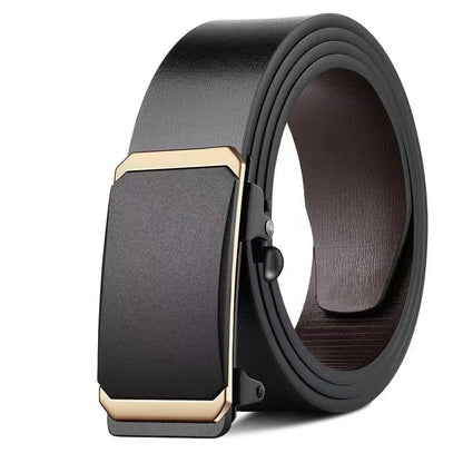 Luxury Genuine Leather Belt Men Automatic Metal Buckle – Elegant Men's Accessory | Accessorio Uomo Elegante