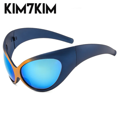 Retro Futuristic Sunglasses – Steampunk Y2K Style