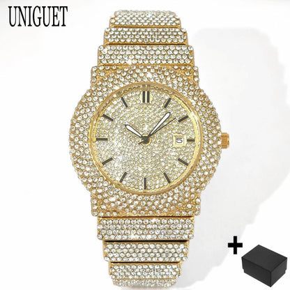 Arctic Blaze – Men’s Ice Steel Luxury Watch 2025 Edition – Elegant Men's Accessory | Accessorio Uomo Elegante