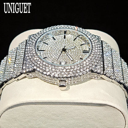 Arctic Blaze – Men’s Ice Steel Luxury Watch 2025 Edition – Elegant Men's Accessory | Accessorio Uomo Elegante