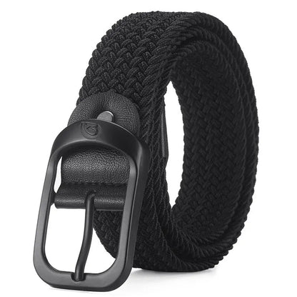 Woven Elastic Belt Unisex Casual Outdoor Design – Elegant Men's Accessory | Accessorio Uomo Elegante