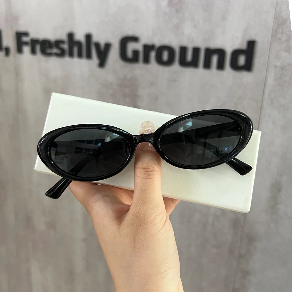 DRAVEN — Small Oval Leopard Sunglasses – Vintage Y2K Chic