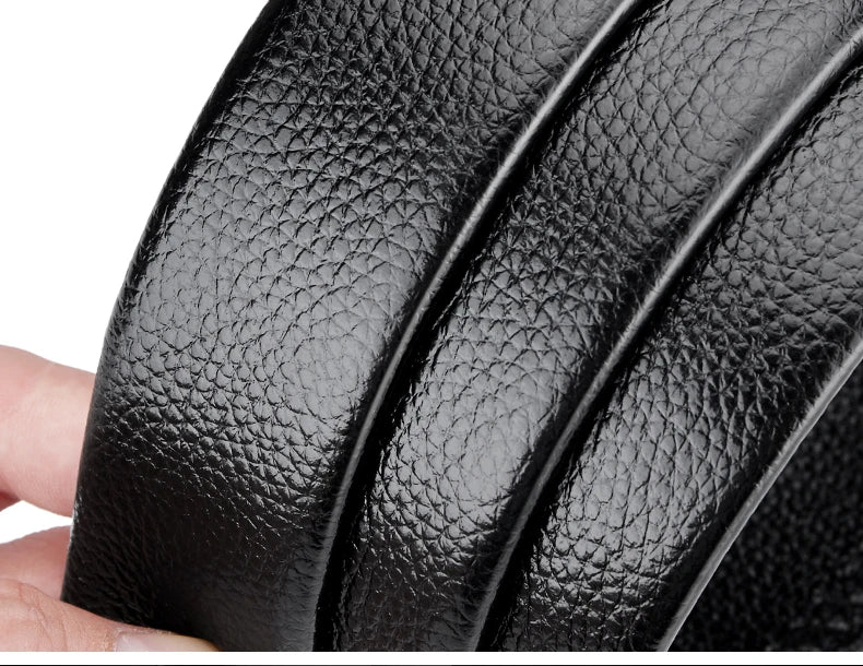 DRAVEN — Luxury Leather Belt Men Automatic Adjustable Design