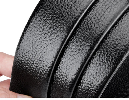 Luxury Leather Belt Men Automatic Adjustable Design – Elegant Men's Accessory | Accessorio Uomo Elegante
