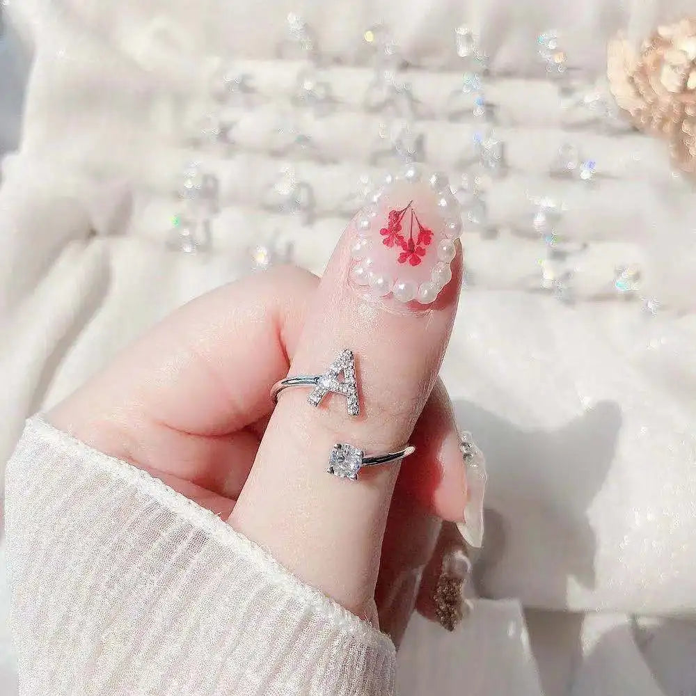 DRAVEN — Alphabet Initial Zircon Ring