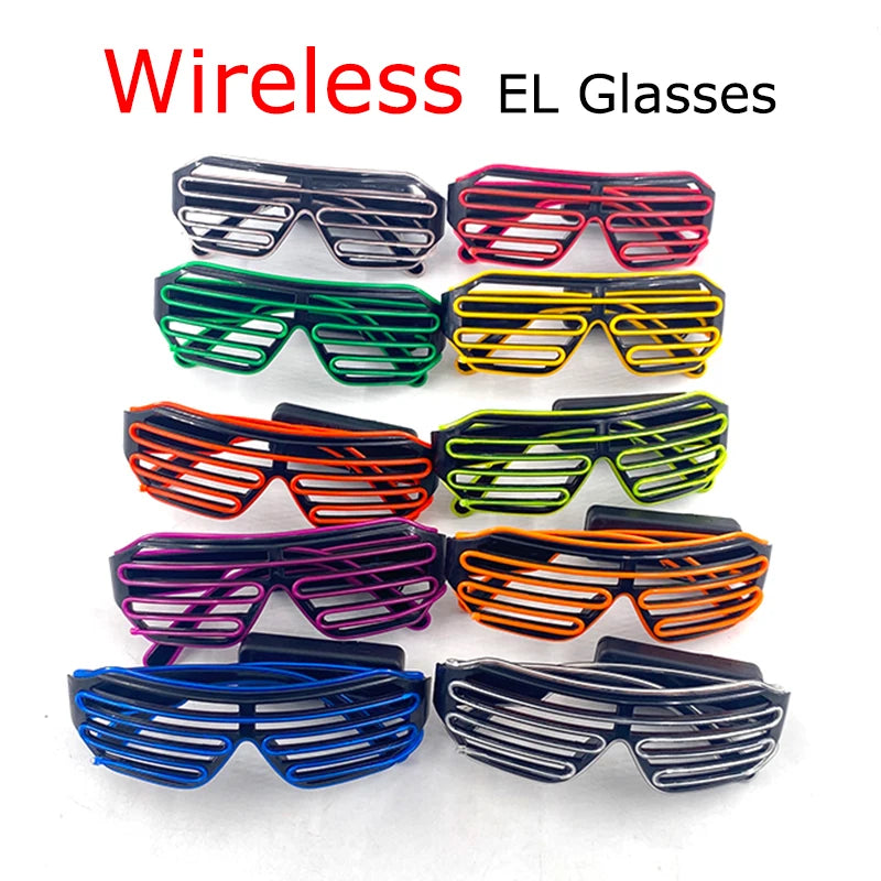 DRAVEN — Wireless LED Glow Sunglasses – Carnival Party Style