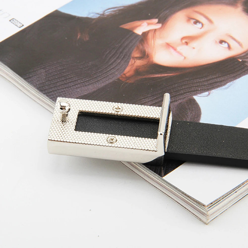 DRAVEN — Luxury Leather Knot Belt Women Gold Alloy Buckle