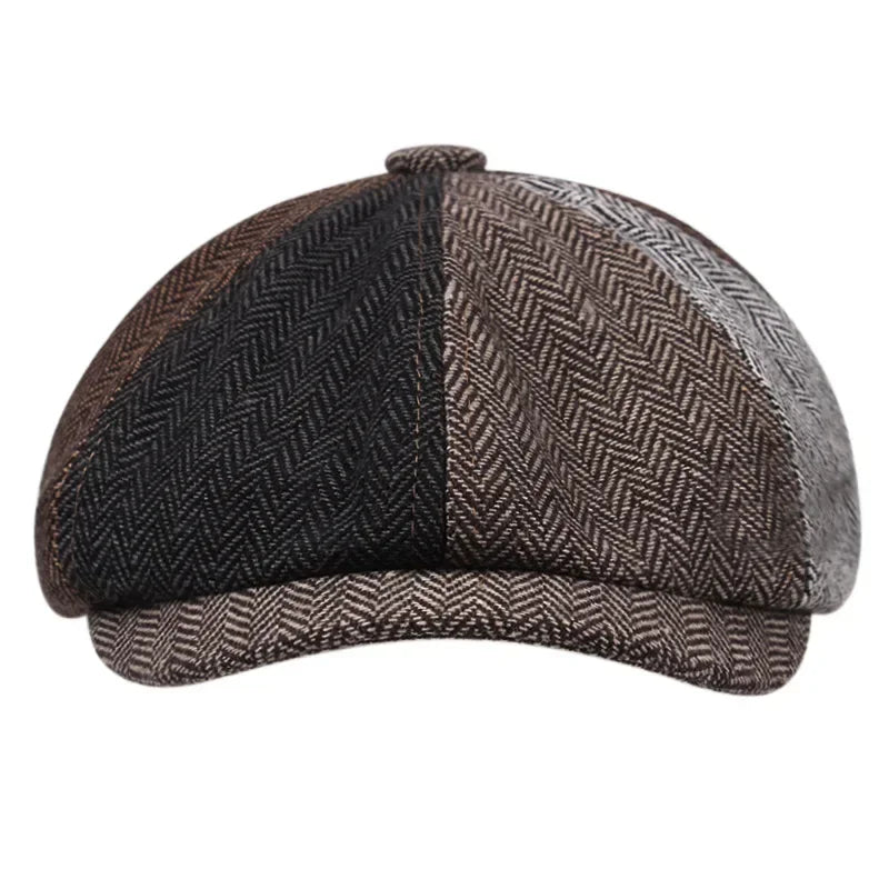 2025 Vintage Tweed Flat Cap – Classic Retro Peaky Blinders Beret for Men & Women – Elegant Men's Accessory | Accessorio Uomo Elegante