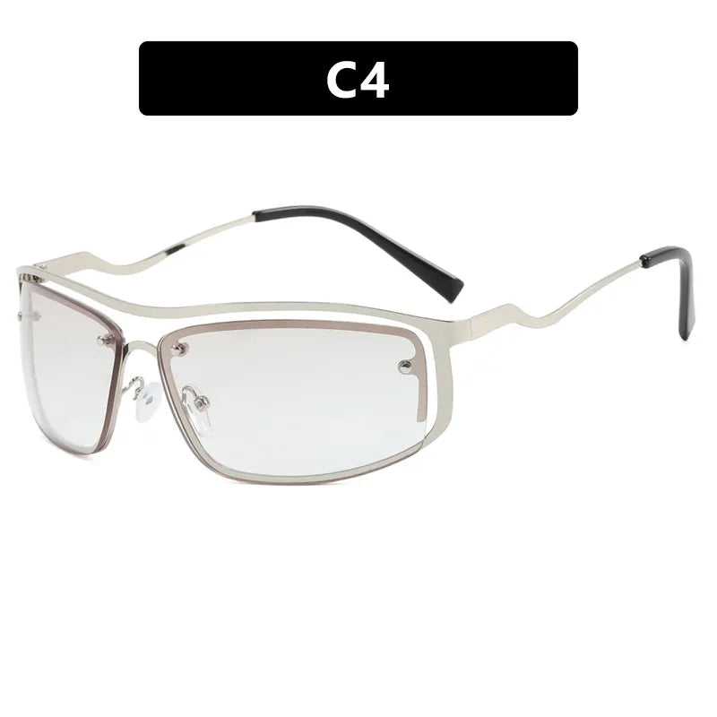 DRAVEN — Square Goggle Sunglasses – Y2K Sports Punk Style