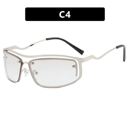 Square Goggle Sunglasses – Y2K Sports Punk Style – Elegant Men's Accessory | Accessorio Uomo Elegante