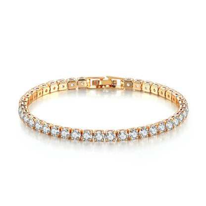 4MM Crystal Rhinestone Bracelet Set – Elegant Men's Accessory | Accessorio Uomo Elegante