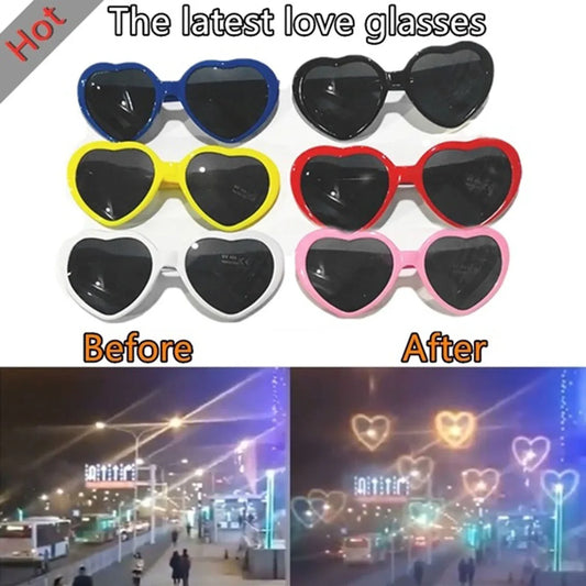 DRAVEN — Heart Diffraction Glasses – Light Effect Love Party Eyewear — Sunglasses | DRAVEN
