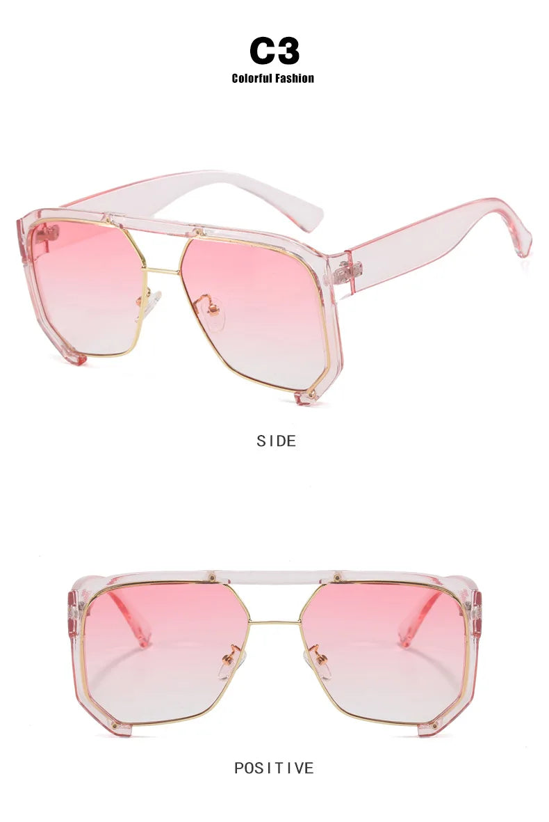 DRAVEN — Irregular Frame Sunglasses – Retro Luxury Shades