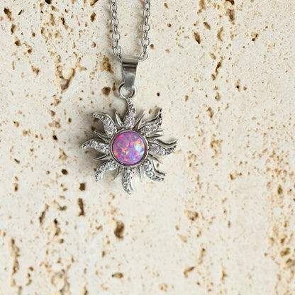 Rotating Sun Pendant Necklace – Exquisite Fashion Jewelry for Women