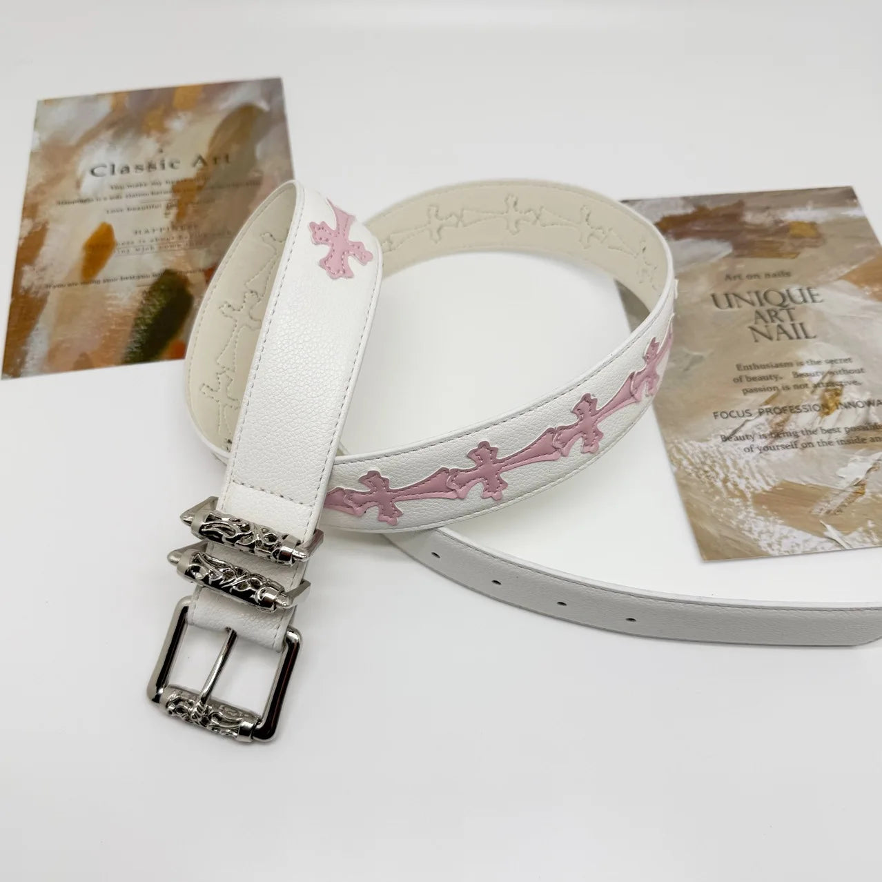 DRAVEN — Y2K Punk Leather Belt Unisex Gothic Corset Design