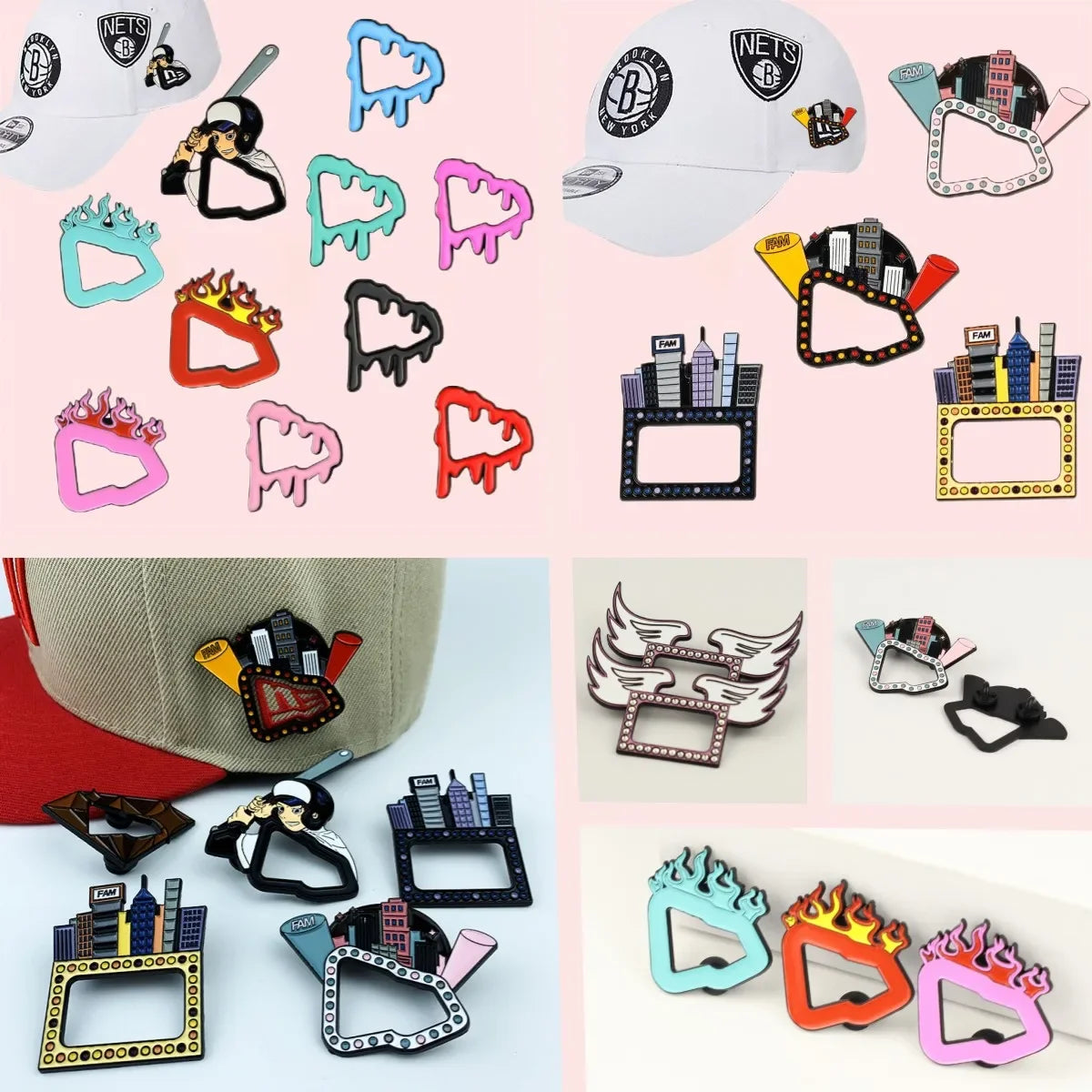 DRAVEN — Virgin Mary Metal Pin – Retro Baseball Cap Brooch