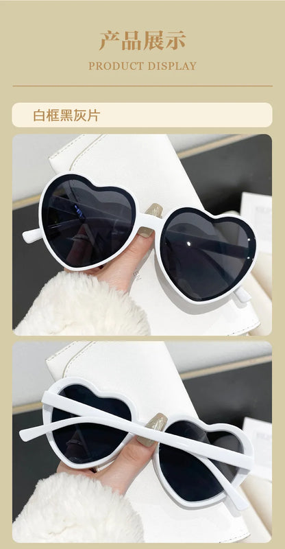 Heart Cat Eye Sunglasses – Retro Love Frame UV400 Shades – Elegant Men's Accessory | Accessorio Uomo Elegante