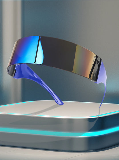 Futuristic Tech Sunglasses – Y2K Visor Style – Elegant Men's Accessory | Accessorio Uomo Elegante