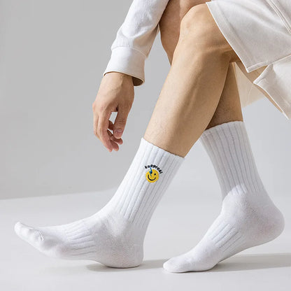 Cartoon Embroidered Socks – Unisex Harajuku Street Style