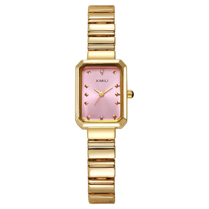 Chic Geometry – Women’s Square Quartz Watch 2025 Edition – Elegant Men's Accessory | Accessorio Uomo Elegante