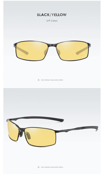 Polarized Driving Sunglasses – Night Vision Cycling Shades – Elegant Men's Accessory | Accessorio Uomo Elegante