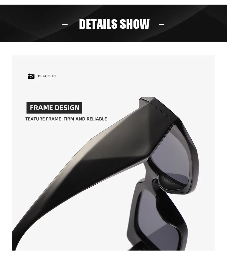 DRAVEN — Designer Square Sunglasses – Trendy Unisex Shades