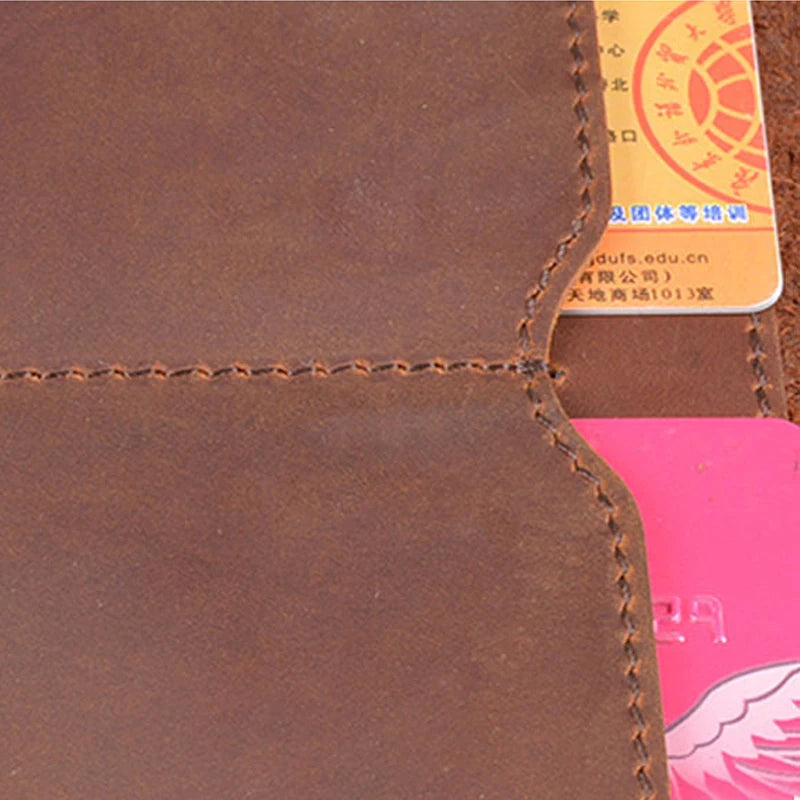 DRAVEN — Genuine Leather Passport Wallet Unisex Vintage Cowhide