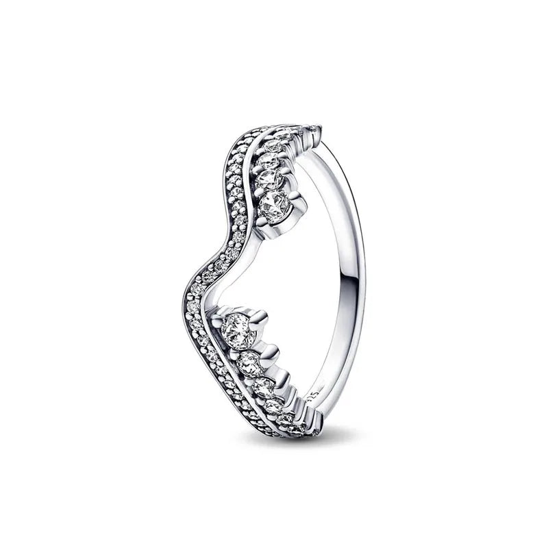 DRAVEN — Silver Heart & Pearl Rose Ring