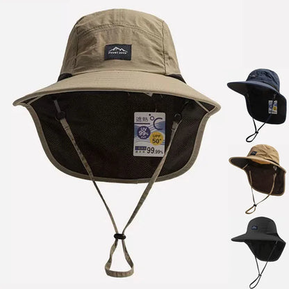 Wide Brim Waterproof Bucket Hat – Unisex Outdoor Protection