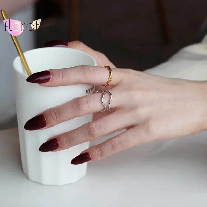 DRAVEN — Double Layer Irregular Metal Ring