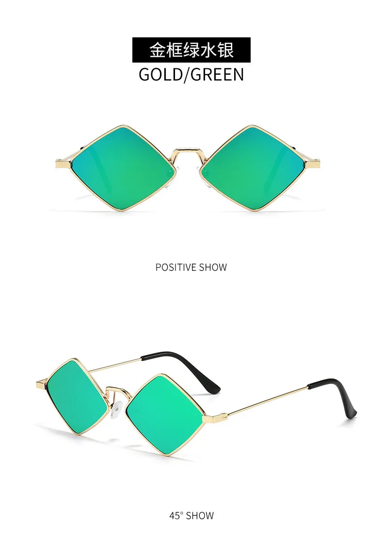 Diamond Frame Sunglasses – Elegant Men's Accessory | Accessorio Uomo Elegante