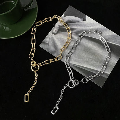 Elegant Metal Chain Necklace – Minimalist Fashion Jewelry for Women 2024 – Elegant Men's Accessory | Accessorio Uomo Elegante