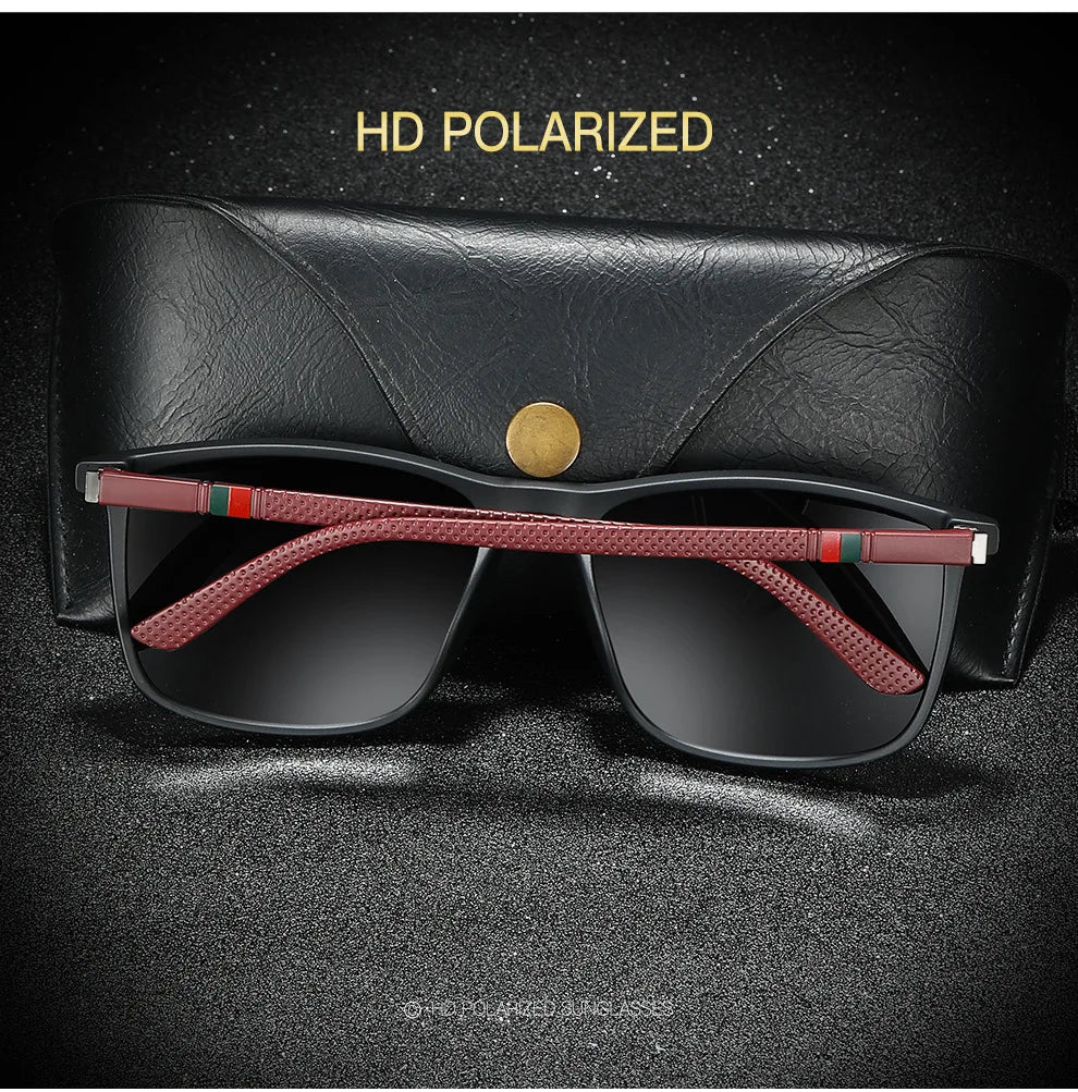 Polarized Sport Sunglasses – Lightweight Square Frame – Elegant Men's Accessory | Accessorio Uomo Elegante