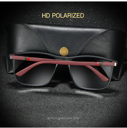 Polarized Sport Sunglasses – Lightweight Square Frame – Elegant Men's Accessory | Accessorio Uomo Elegante