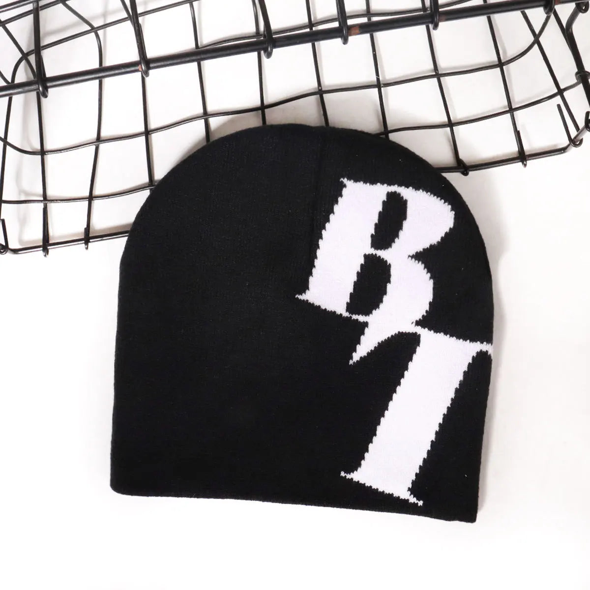 DRAVEN — 2025 Knitted Goth Beanie – Y2K Vintage Street Style