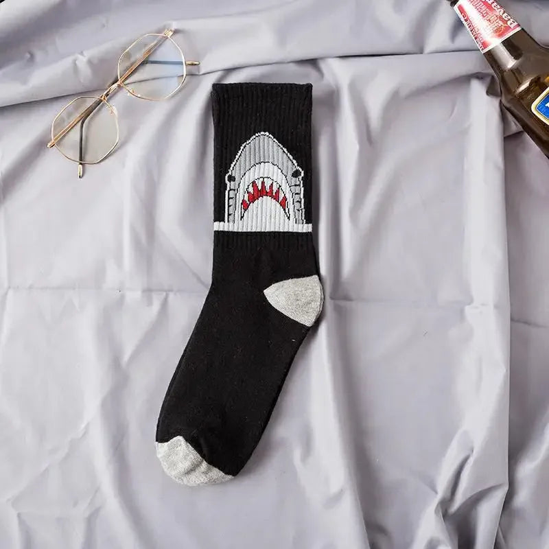 DRAVEN — Shark Crew Socks – Unisex Street Style