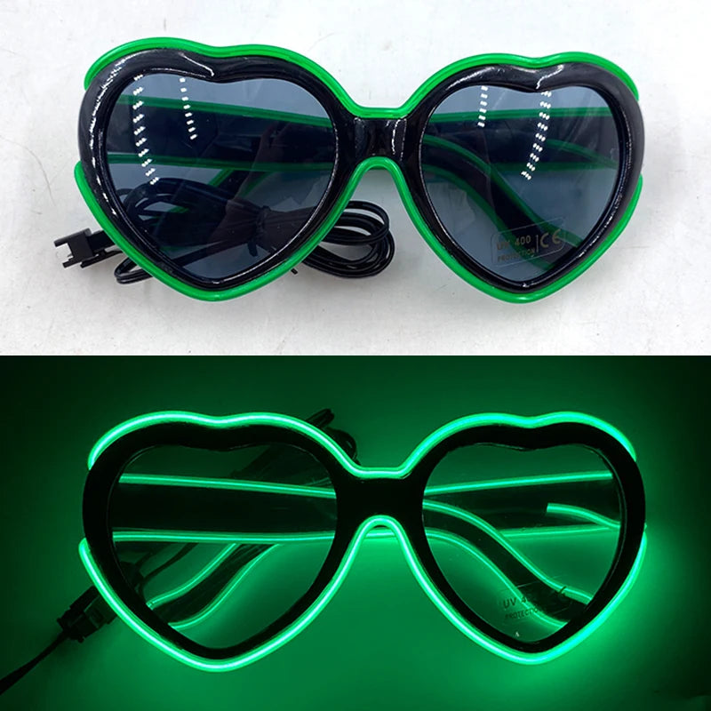 DRAVEN — Neon Glow Party Sunglasses – LED Light-Up Style