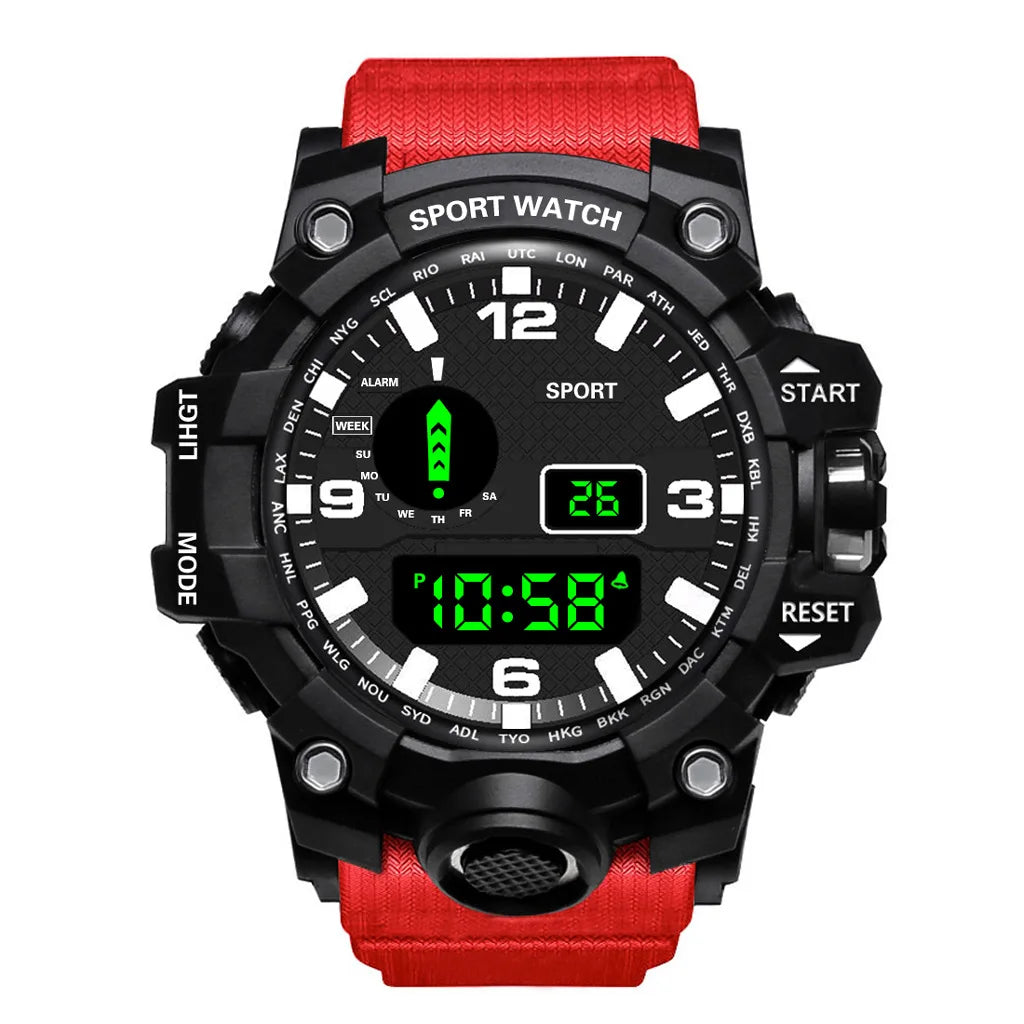 DRAVEN — Tactical Edge – Men’s Digital Sport Watch with Luminous Display & Alarm