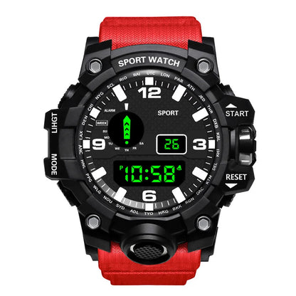 Tactical Edge – Men’s Digital Sport Watch with Luminous Display & Alarm – Elegant Men's Accessory | Accessorio Uomo Elegante