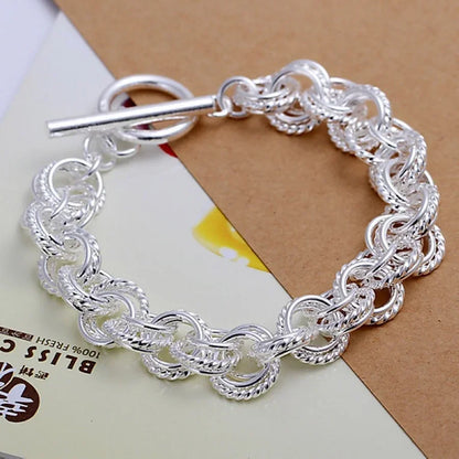 925 Sterling Silver Classic Bracelet – Elegant Men's Accessory | Accessorio Uomo Elegante