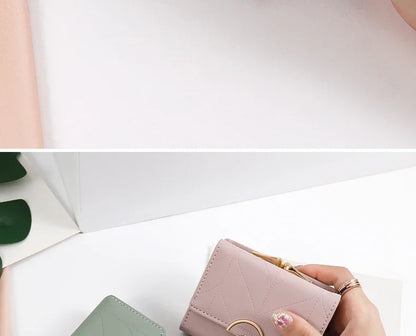 PU Leather Trifold Wallet Women Summer 2025 Design – Elegant Men's Accessory | Accessorio Uomo Elegante