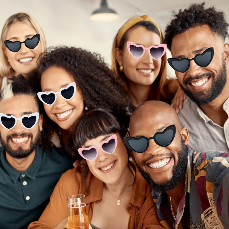 DRAVEN — Heart Shape Sunglasses – Trendy Street Love Party Shades