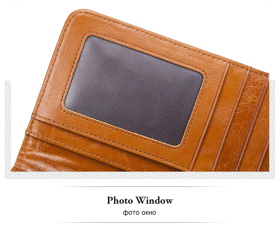 DRAVEN — Luxury Cowhide Leather Wallet Women Long Multifunction Design