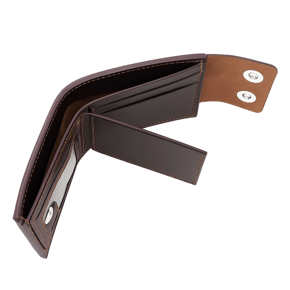 PU Leather Magnetic Wallet Men Large Capacity Design – Elegant Men's Accessory | Accessorio Uomo Elegante