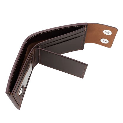 PU Leather Magnetic Wallet Men Large Capacity Design – Elegant Men's Accessory | Accessorio Uomo Elegante