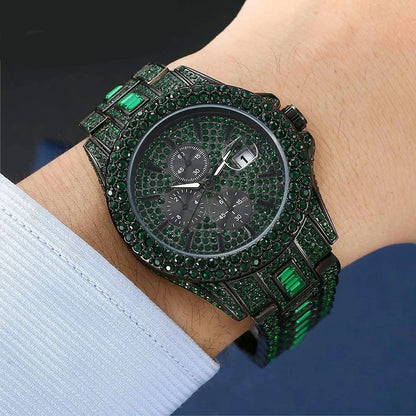 Crimson Ice – Men’s Red Steel Luxury Watch 2025 Edition – Elegant Men's Accessory | Accessorio Uomo Elegante