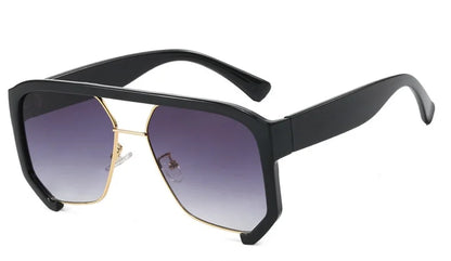 Irregular Frame Sunglasses – Retro Luxury Shades – Elegant Men's Accessory | Accessorio Uomo Elegante