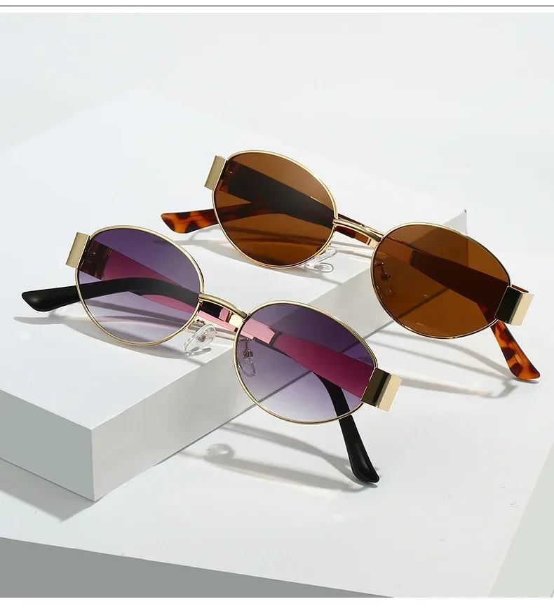 DRAVEN — Luxury Metal Sunglasses – Stylish Oval Design