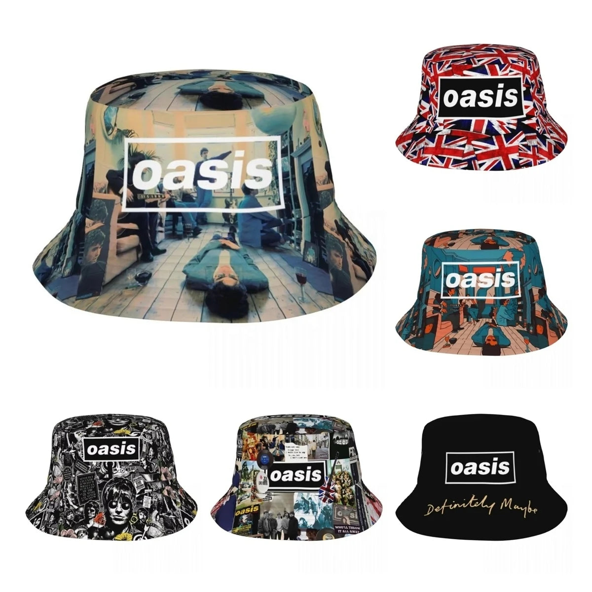 DRAVEN — Rock Band Bucket Hat – Unisex British Music Style